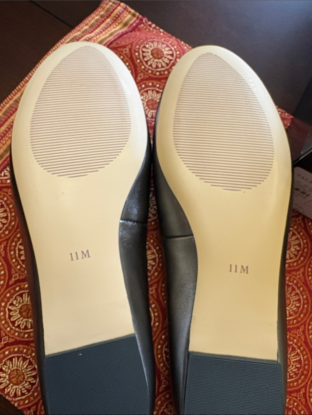 Talbots Quilted Metallic Silver Loafers - Picture 2 of 3
